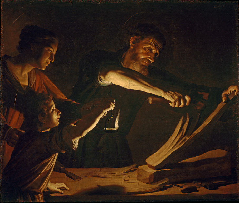 DESTINY Canvas Art Print – Boy Jesus In Joseph’s Carpenter Shop, 20x16 Giclée